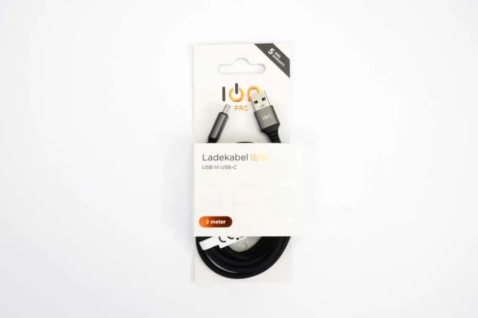 ION Pro CBX314-T USB-C til USB-C silikonkabel 2 m