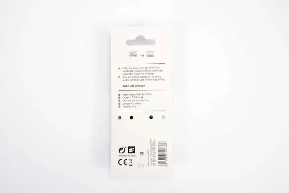 ION Pro CBX312-T-BG USB-C til USB-C kabel 2 m