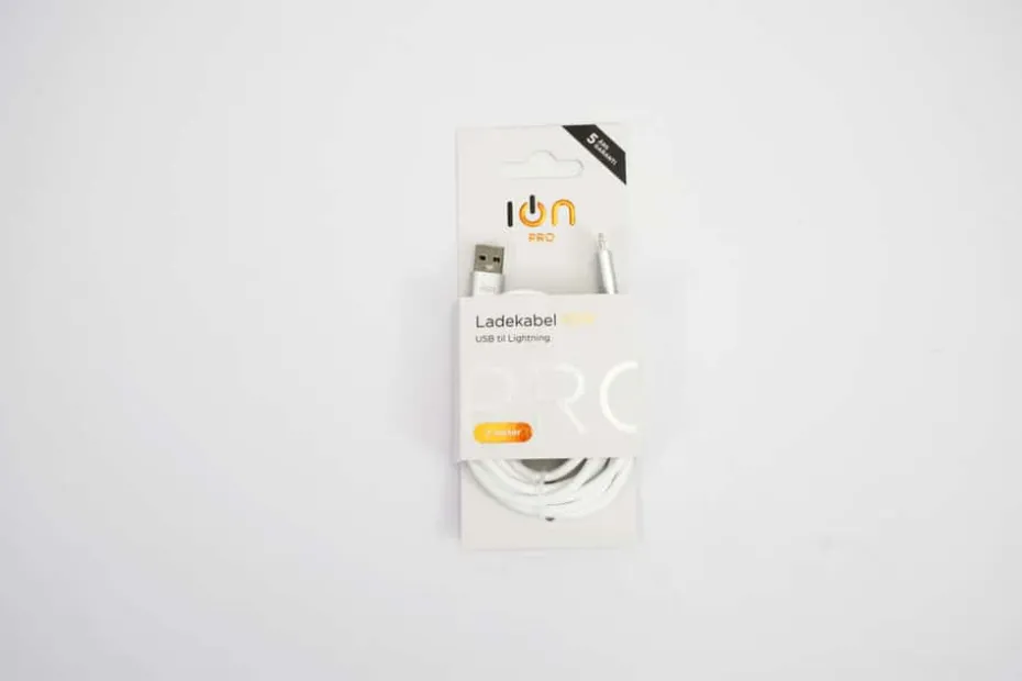 ION Pro USB-A til Lightning silikonkabel 2 m