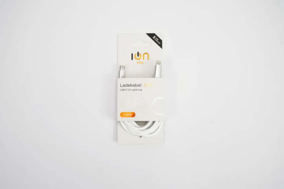 ION Pro USB-C til Lightning silikonkabel 2 m