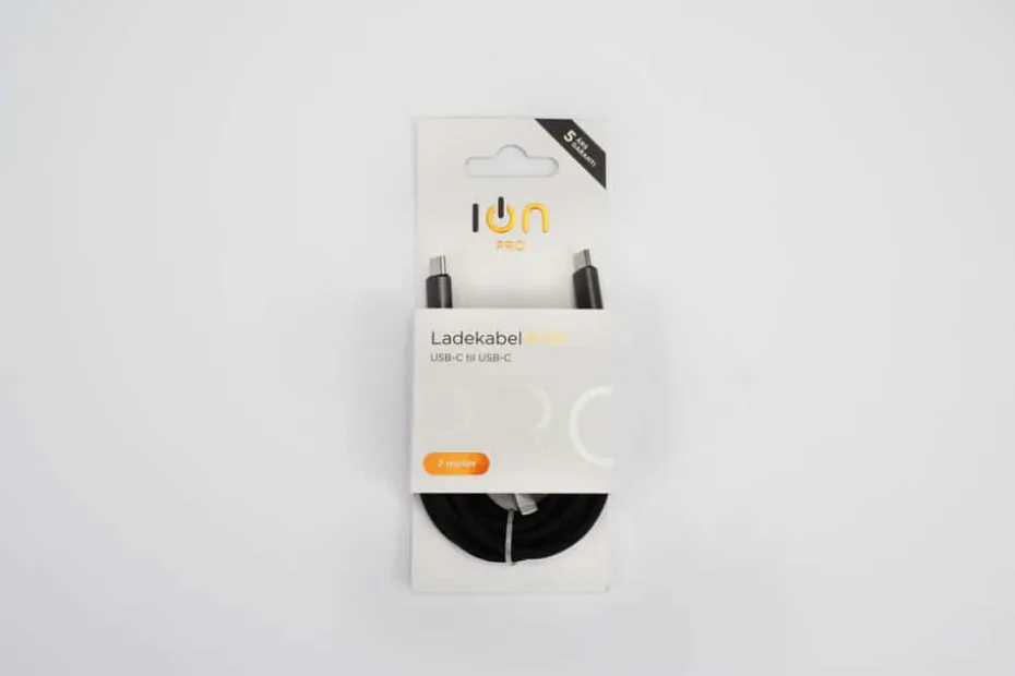 ION Pro USB-C til USB-C silikonkabel 2 m