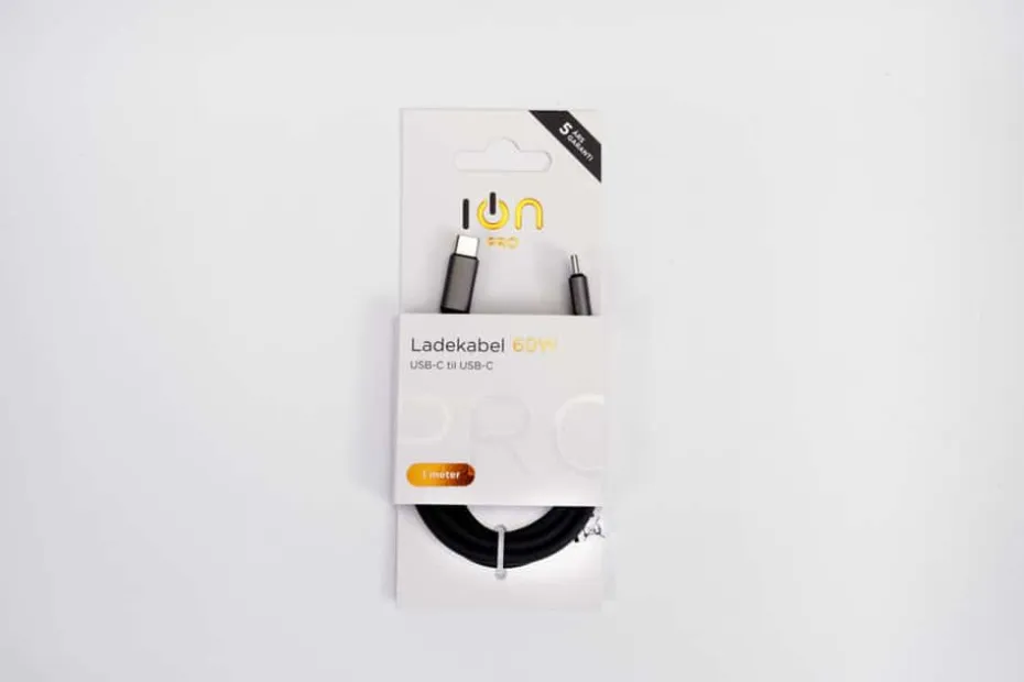 ION Pro USB-C til USB-C silikonkabel 1 m