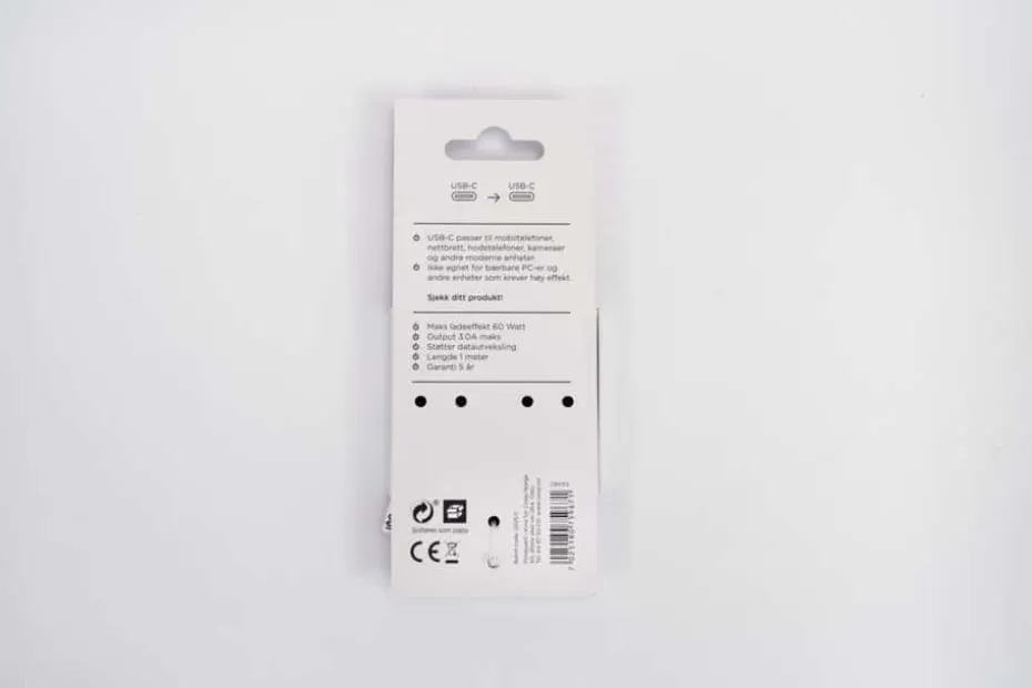 ION Pro USB-C til USB-C silikonkabel 1 m