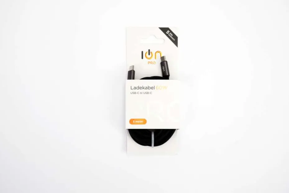 ION Pro USB-C til USB-C silikonkabel 3 m
