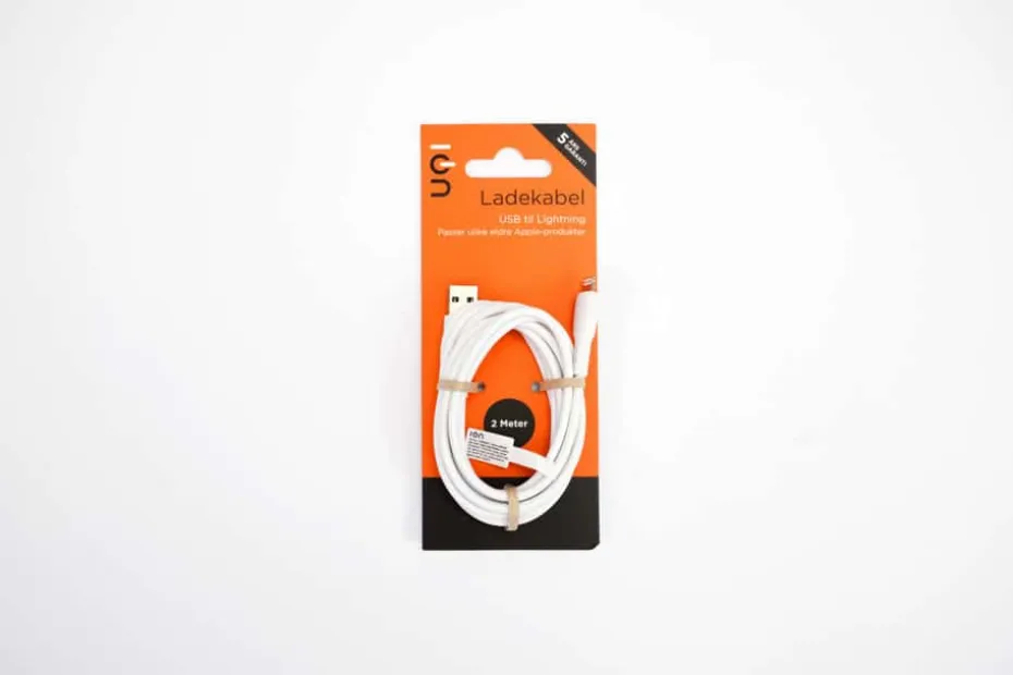 ION USB-A til Lightning-kabel 2 m