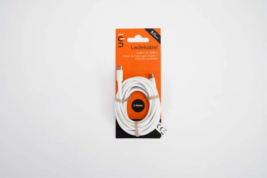 ION USB-C til USB-C kabel 3 m