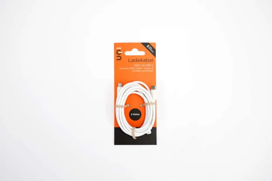 ION USB-C til USB-C-kabel 2 m