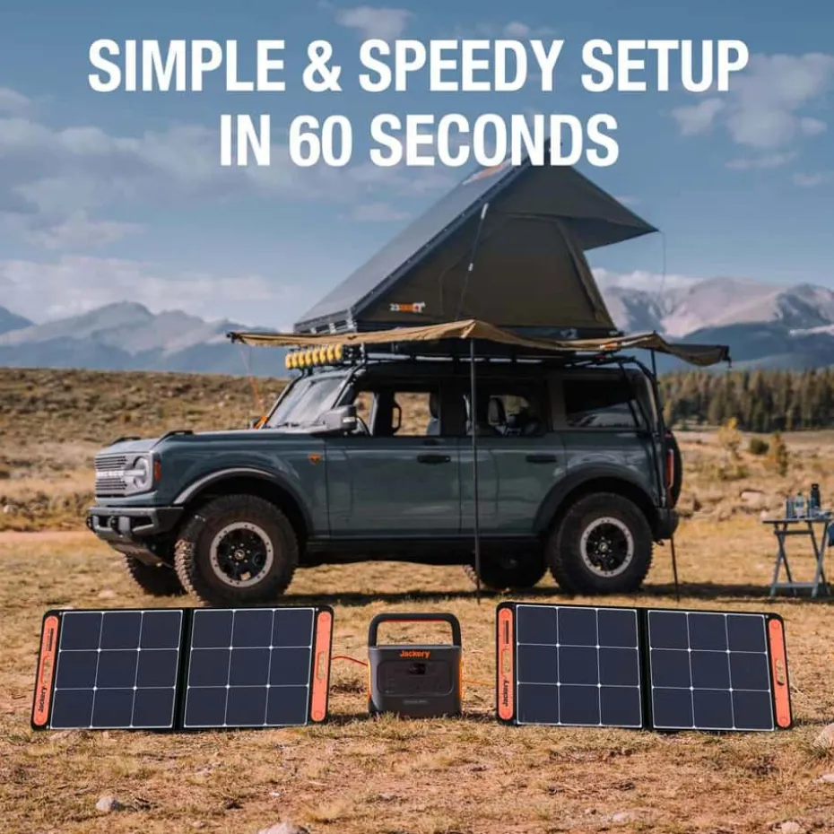 Jackery SolarSaga 100W IP68 solcellepanel