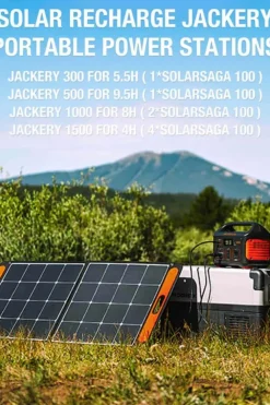 Jackery SolarSaga 100W IP68 solcellepanel