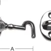 Kabinkrok 7408-110 Krom