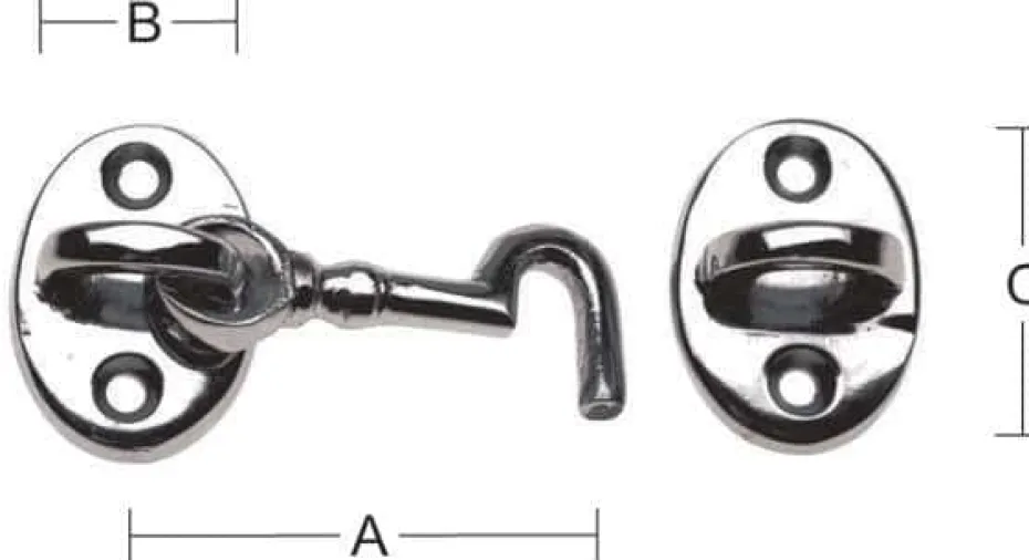 Kabinkrok 7402-43 Krom