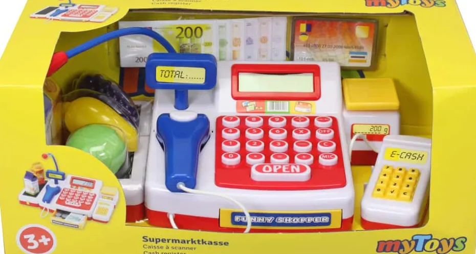 Kasseapparat med scanner