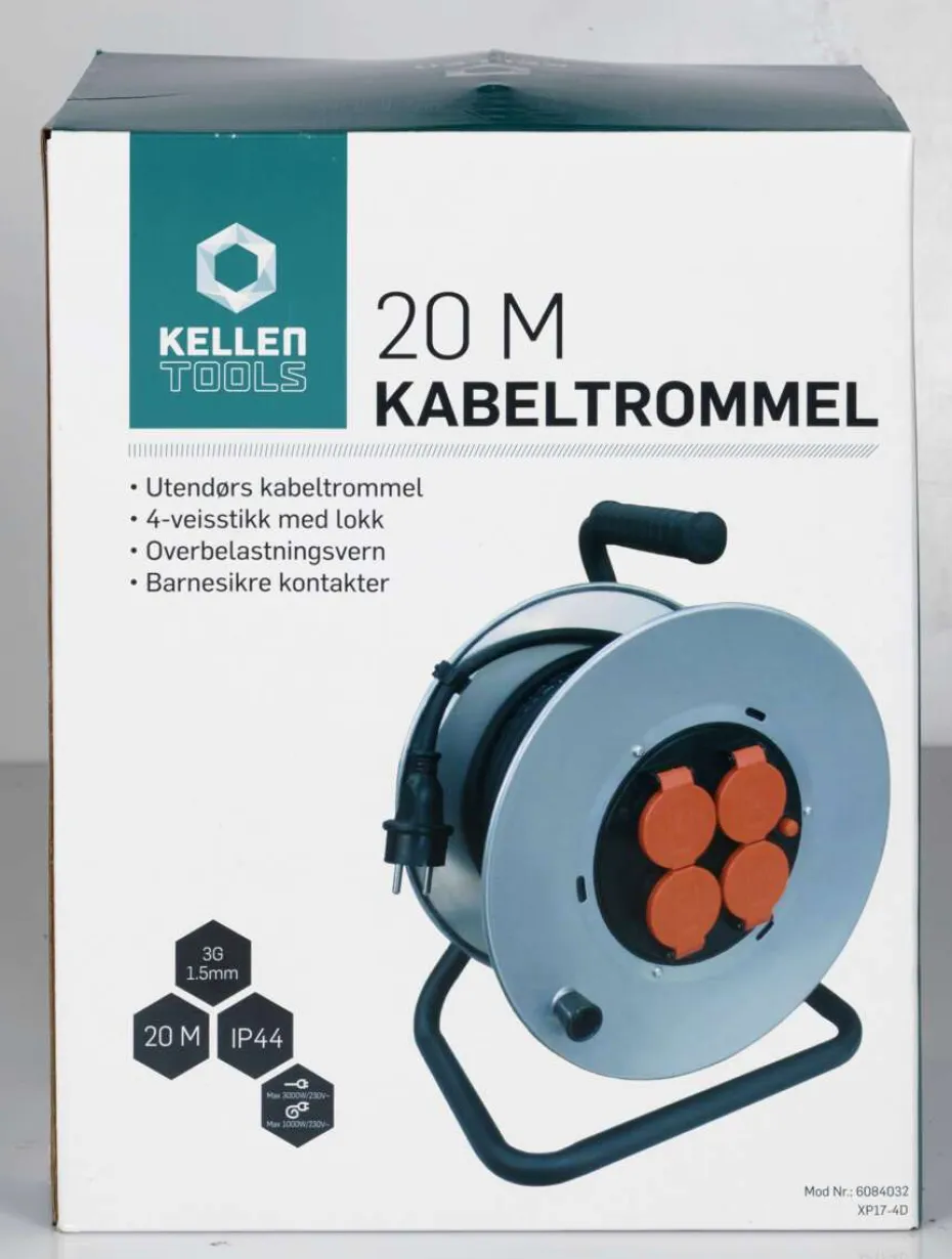 Kellen kabeltrommel 20 meter