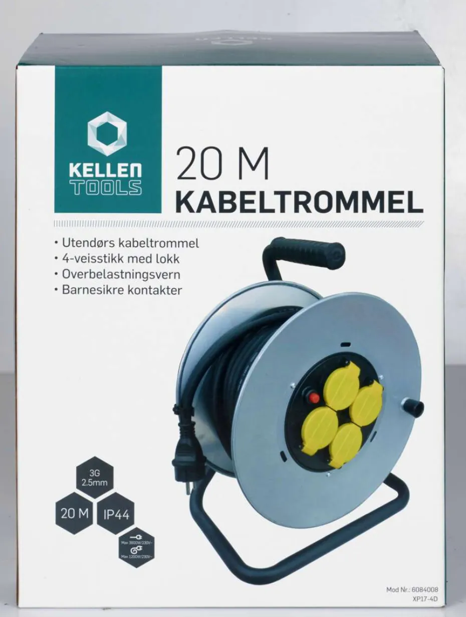 Kellen kabeltrommel 20m