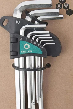 Kellen sekskantnøkkelsett 9 deler