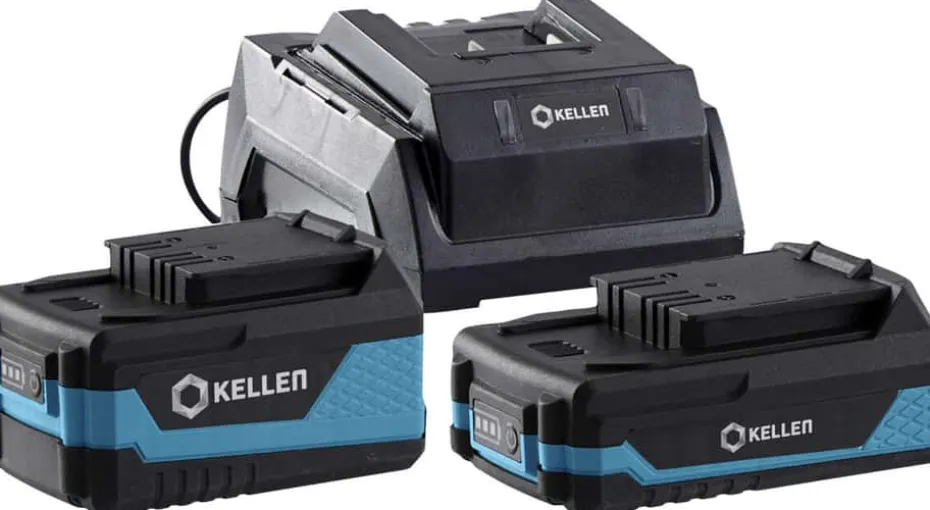 Kellen 18V 2,0 + 4,0Ah batterier og lader
