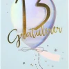 Kort 13 år Ballong