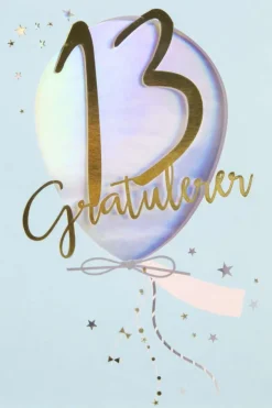 Kort 13 år Ballong