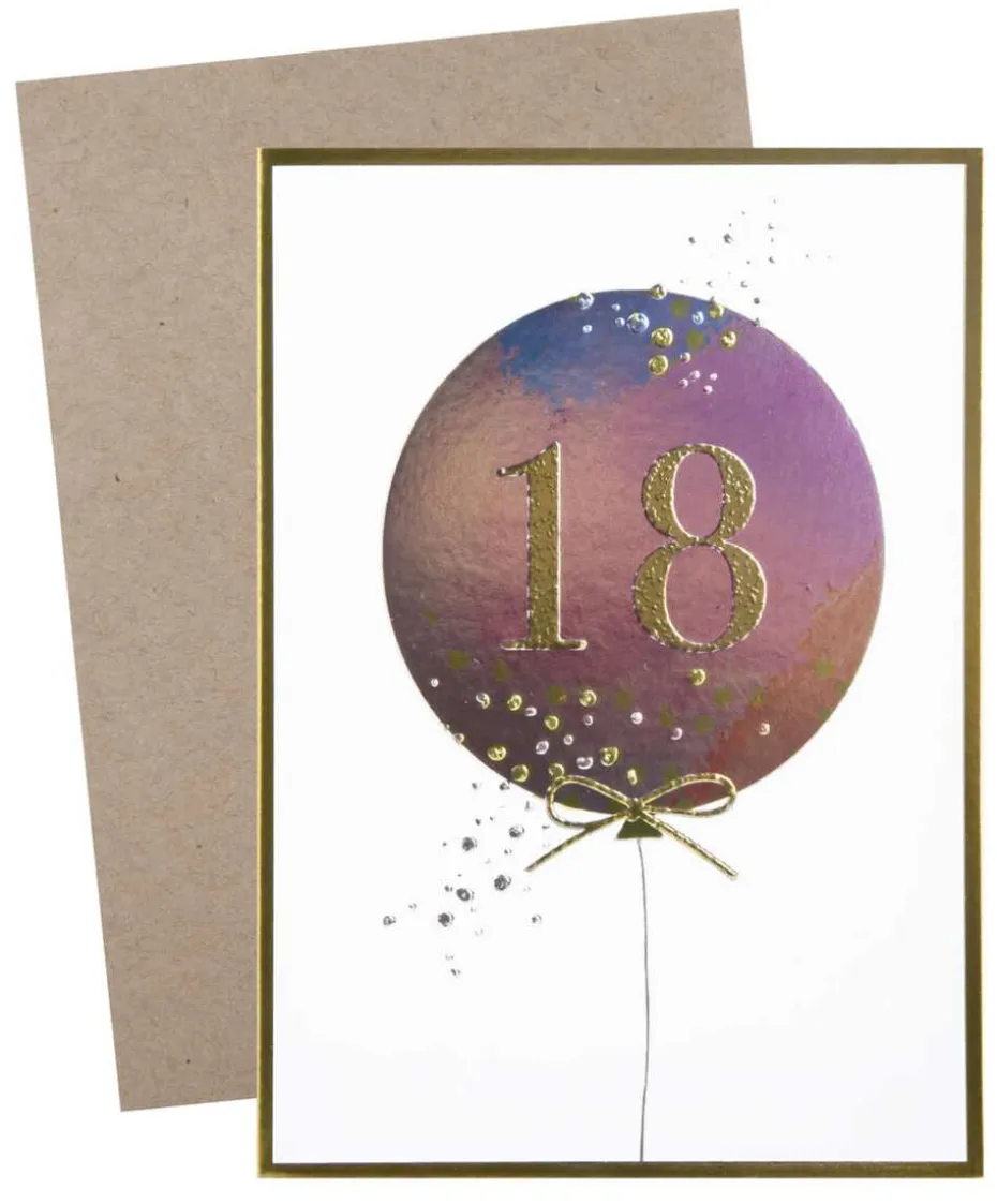 Kort 18 år Ballong