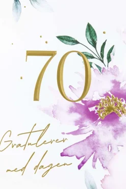 Kort 70 år Blomster