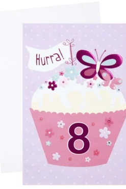 Kort 8 år Cupcake