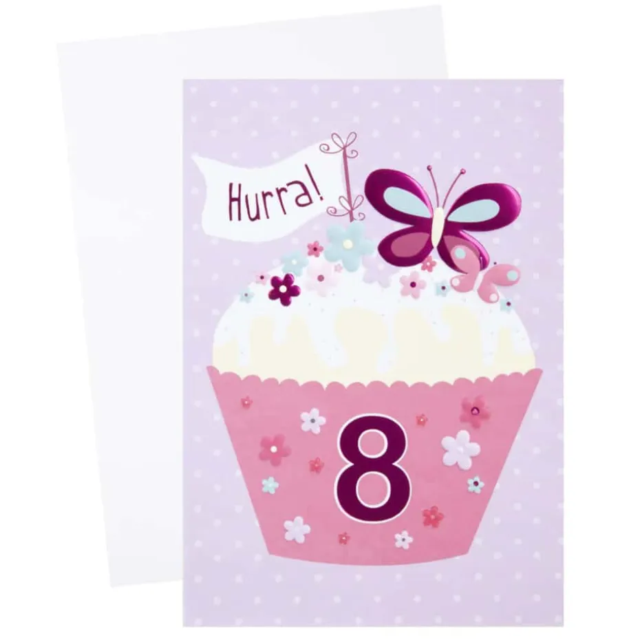 Kort 8 år Cupcake