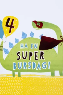 Kort 4 år Dinosaur