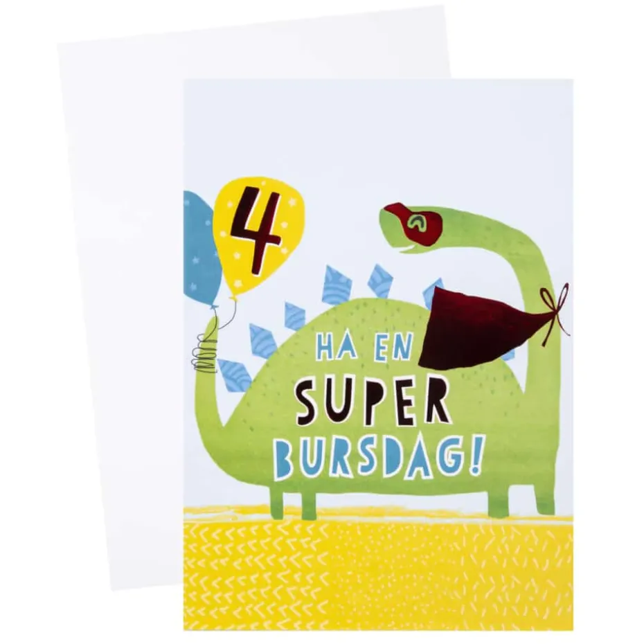 Kort 4 år Dinosaur
