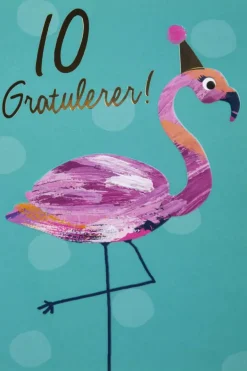 Kort 10 år Flamingo
