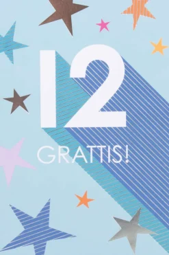 Kort 12 år Grattis!