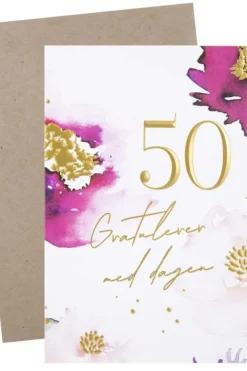 Kort 50 år Gratulerer med dagen