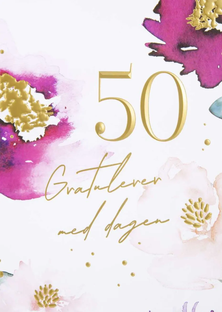 Kort 50 år Gratulerer med dagen