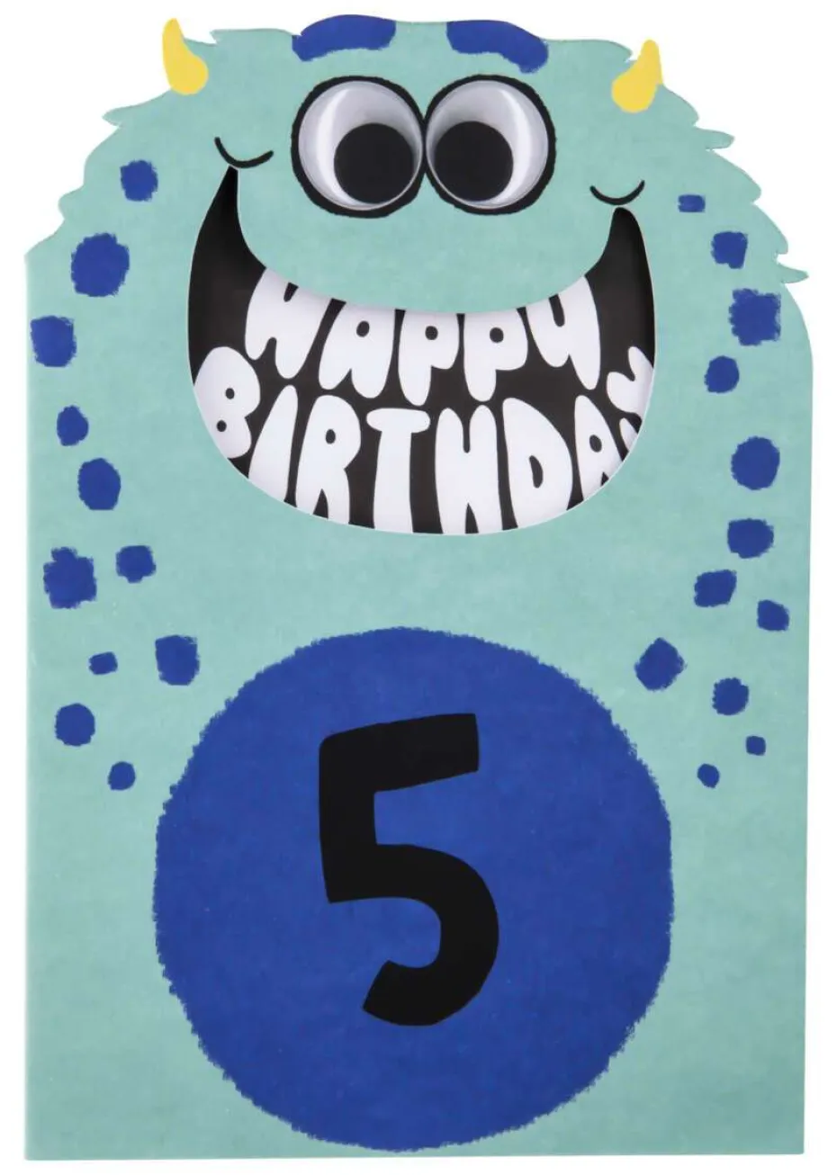 Kort 5 år Happy Monster