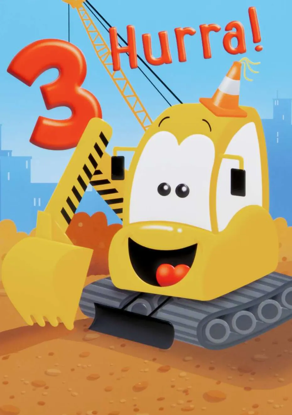 Kort 3 år Hurra!