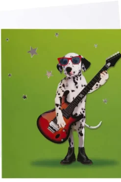 Kort Dalmantiner med gitar