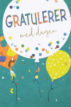 Kort Gratulerer med dagen