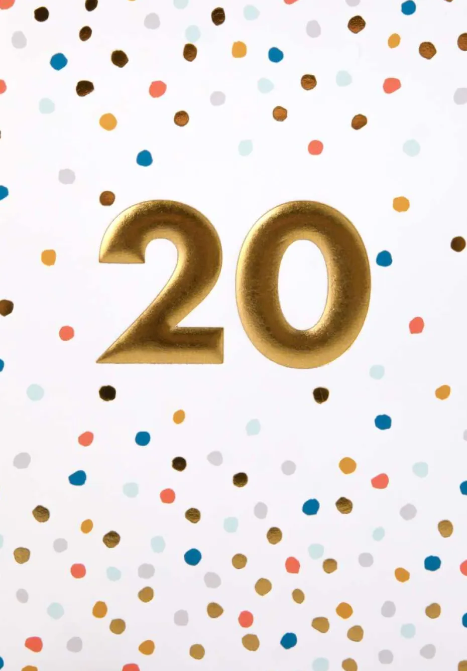 Kort Gratulerer med dagen! 20 år
