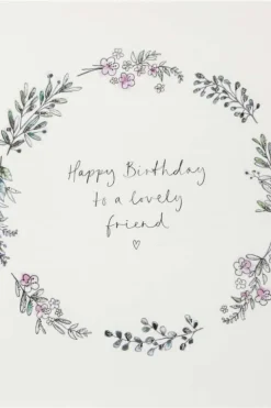 Kort Happy Birthday to a lovely friend