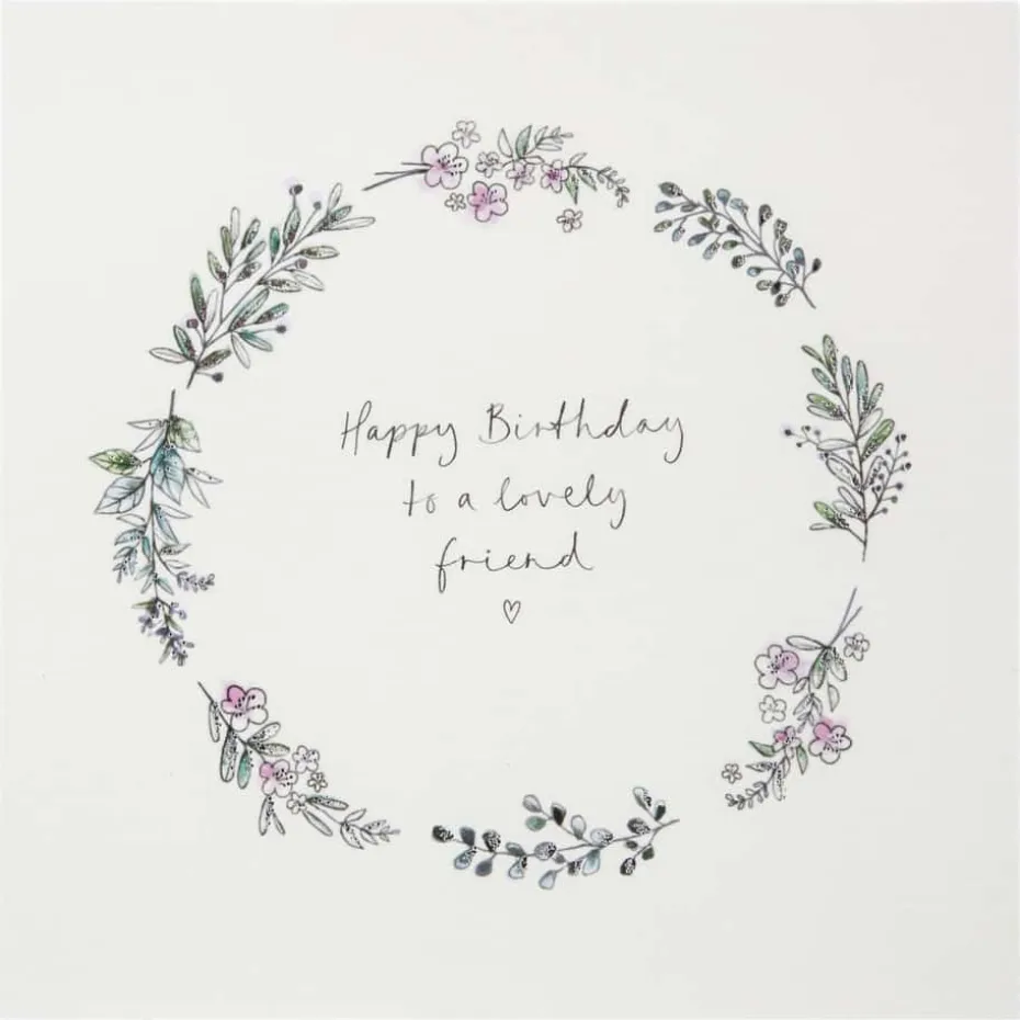 Kort Happy Birthday to a lovely friend