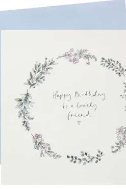 Kort Happy Birthday to a lovely friend