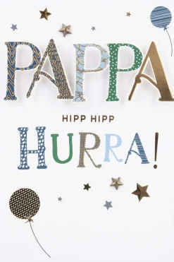 Kort Hipp hipp hurra Pappa