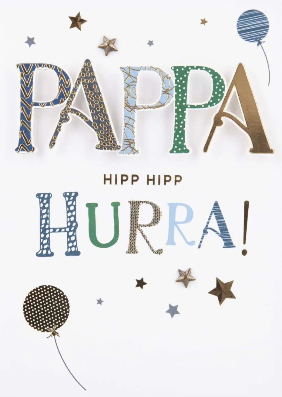Kort Hipp hipp hurra Pappa