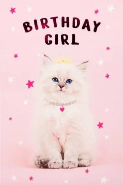 Kort Katt Birthday Girl