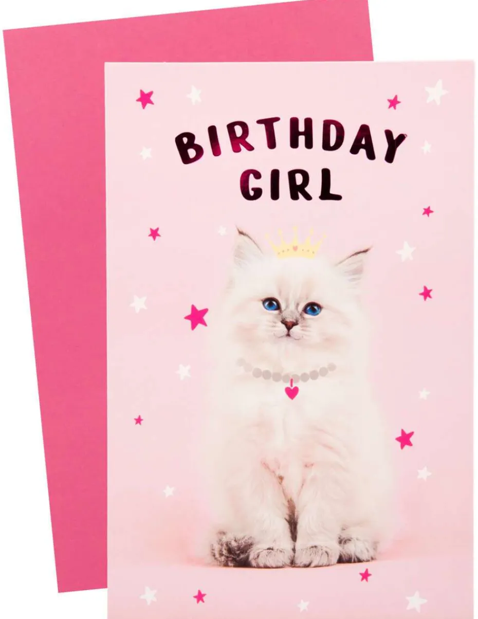 Kort Katt Birthday Girl