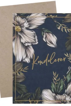 Kort Kondolerer Blomster