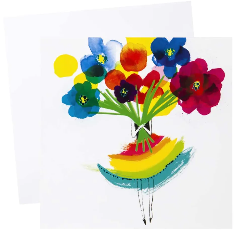 Kort Kjole og blomster