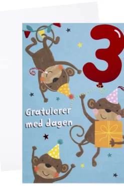 Kort 3 år Apekatter
