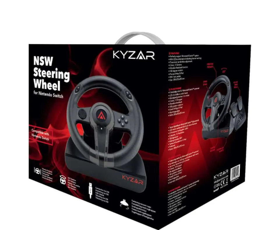 Kyzar Racing Wheel sett for Nintendo Switch™