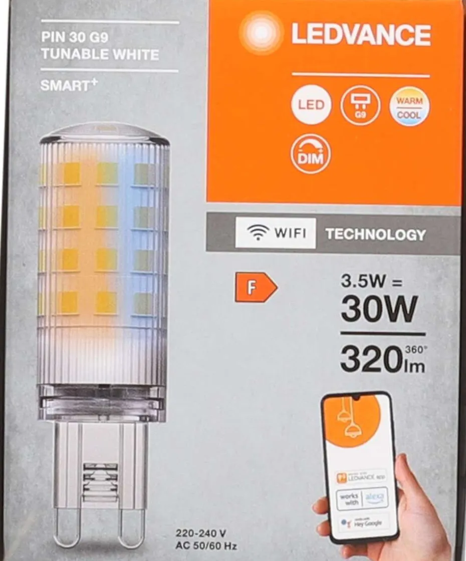 Ledvance Smart+ WiFi PIN 3,5W 827 230V TW CL G9
