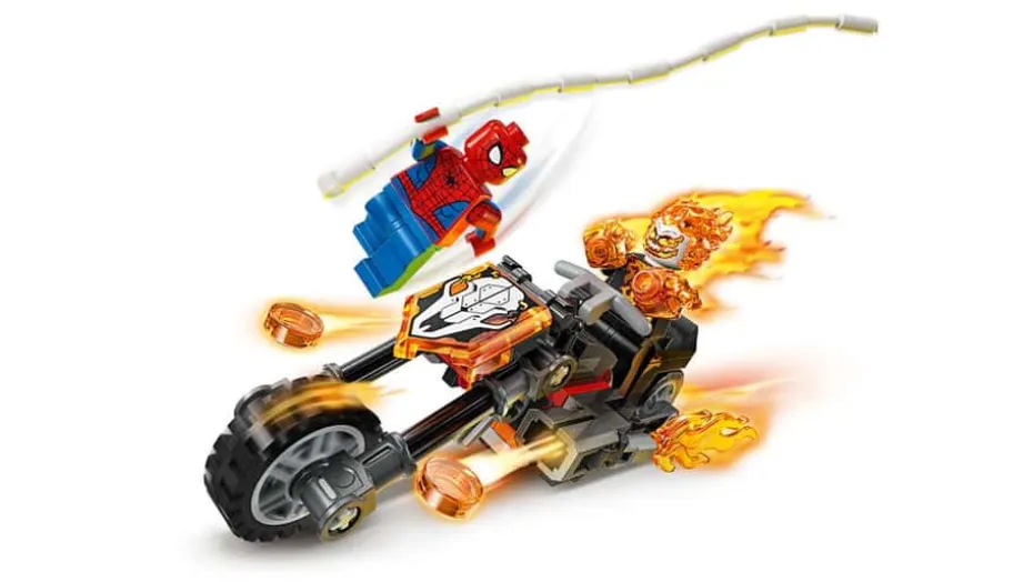 LEGO® ǀ Marvel Spider-Man mot Ghost Rider på motorsykkel 76335